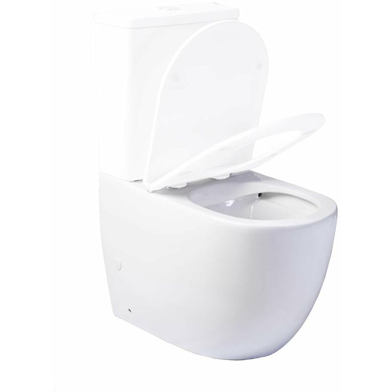 

BATHME B000350 NOVA Taza Inodoro Rimless Sin Cisterna Sin Tapa Asiento