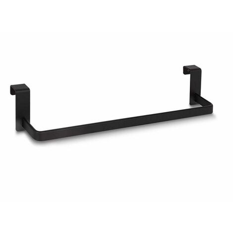BATHME B02256 Barra Toallero Lateral de Colgar Negro Mate - ref: B02256