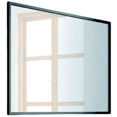 BATHME QUEENS Espejo Rectangular Marco Negro Mate - Medida: 80 cm - ref: SA.EMR800