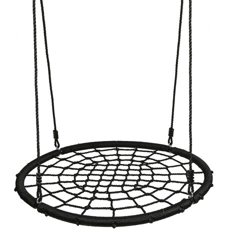 BATHRINS®Balançoire, corde de filet de nid d'oiseau 100 * 100 * 1.9cm