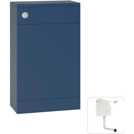Bathroom 500mm Toilet Unit with Concealed Cistern Furniture Matt Navy Blue