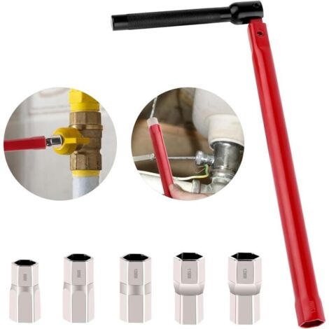 Bathroom back nut kit 8 to 13 mm with interchangeable wrench, plumber's tap installation tool