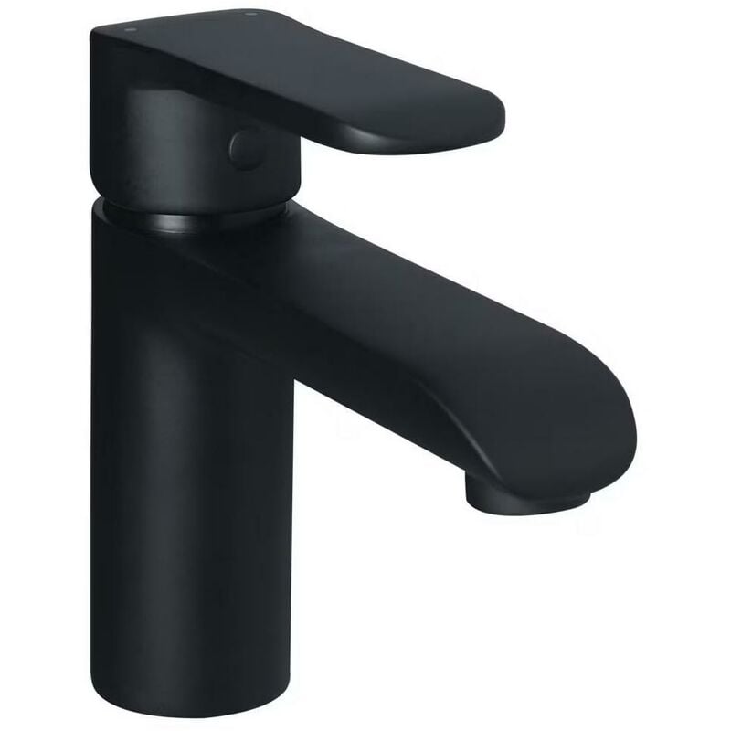 Bathroom Basin Standing Faucet Mixer Single Lever Tap Black Powder Coated Brass