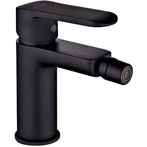 Bathroom Bidet Standing Faucet Mixer Single Lever Tap Black Powder Coated Brass