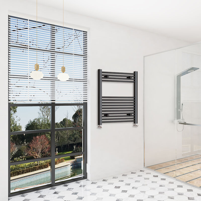 Image of Sky Bathroom - 800x600mm(HxW)Matte Black Straight&hellip;