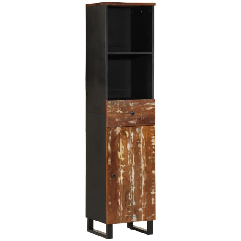 Bathroom Cabinet 38x33x160 Cm Solid Wood Reclaimed Vidaxl