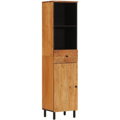 Bathroom Cabinet 38x33x160 cm Solid Wood Acacia vidaXL