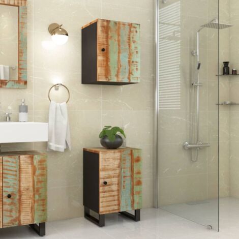 Bathroom Cabinet 38x33x58 cm Solid Wood Reclaimed vidaXL