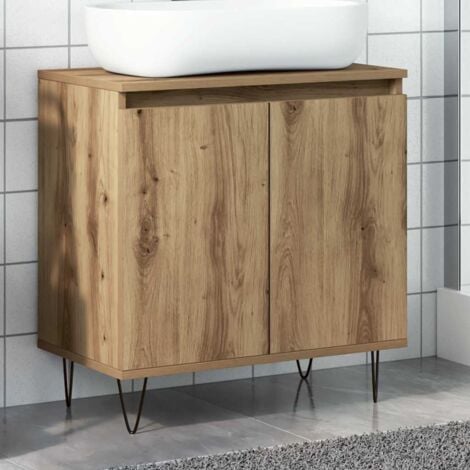 Bathroom Cabinet Artisan Oak 58x33x60 cm Engineered Wood vidaXL