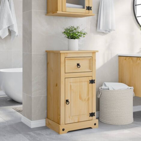 Bathroom Cabinet Corona 45x33x80 cm Solid Wood Pine vidaXL