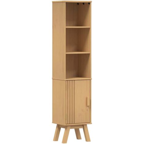 Bathroom Cabinet Olden Brown 35 x 30 x 159 cm Solid Pine wood vidaXL