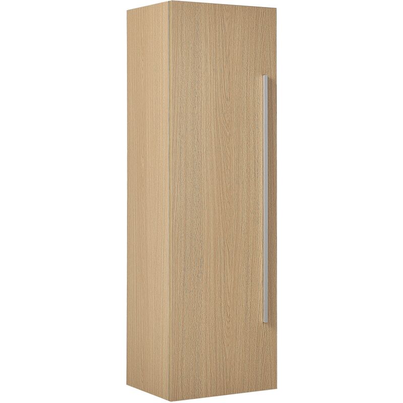 Modern Wooden Wall-Mounted Cabinet Light Wood Bathroom Storage Mataro