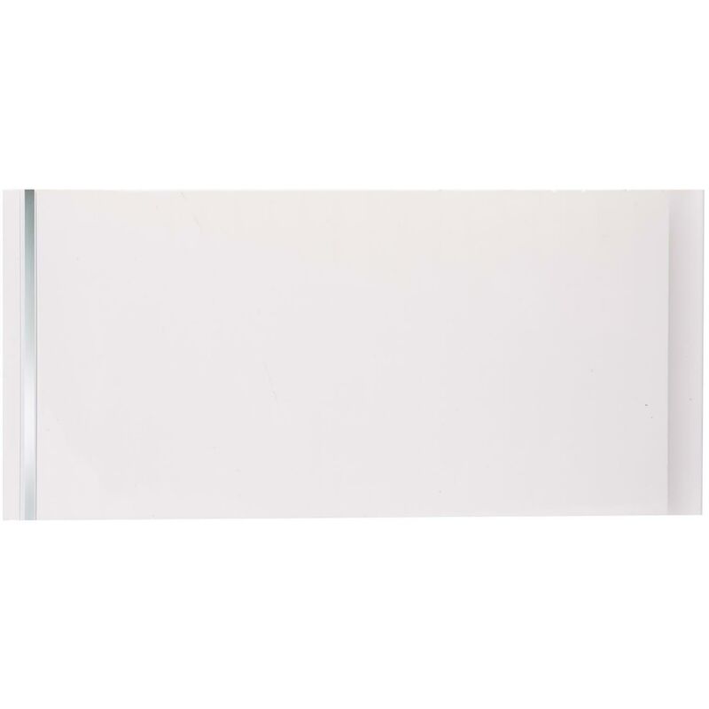 Bathroom Ceiling Cladding Panels Moderna White & Silver pvc 200x2600mm - 2.6m2 - White