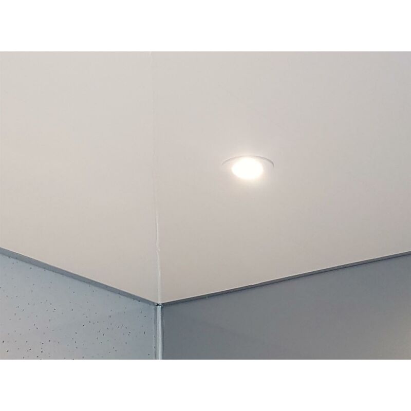 Bathroom Ceiling Cladding Panels White Gloss pvc 250x4000mm Pack of 4 - 4m2 - White