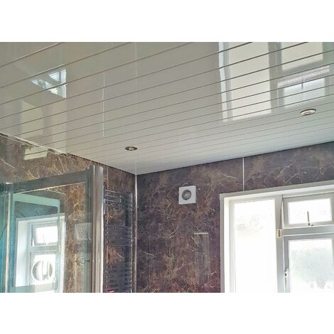 Pvc Ceiling Cladding Ceiling Cladding Pack Of 10 White 2.8m X 300mm