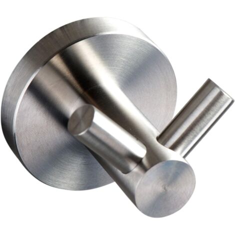 Bathroom Coat Hook, Robe Hook, 304 Stainless Steel, Wall Mounted (Brushed Silver)