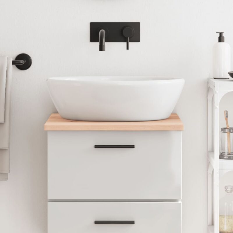 Bathroom Countertop 40x50x2 Cm Untreated Solid Wood Vidaxl