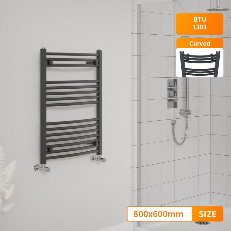 Image of NRG - Bathroom Curved Heated Towel&hellip;