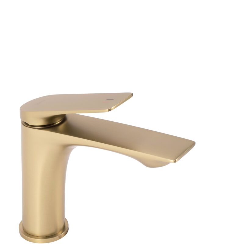 Rea - Bathroom Faucet Avalon Brush Gold Low