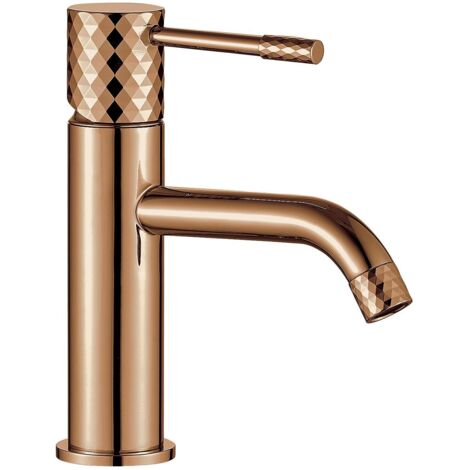 BATHROOM FAUCET REA LUNGO DIAMOND COPPER LOW