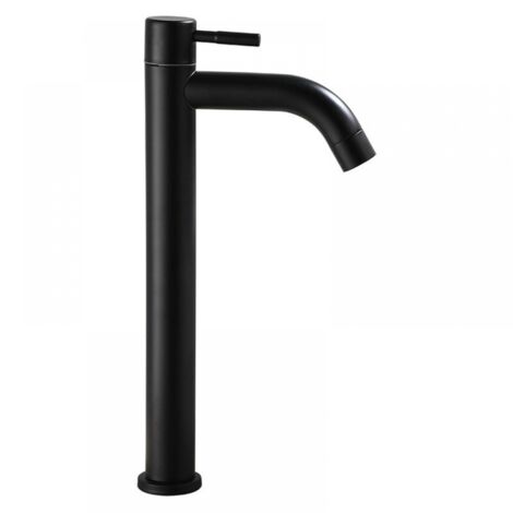 Bathroom Faucets - Bathroom Faucets - Cold Water Only, Black, Stainless Steel Tall 304 Basin Faucet