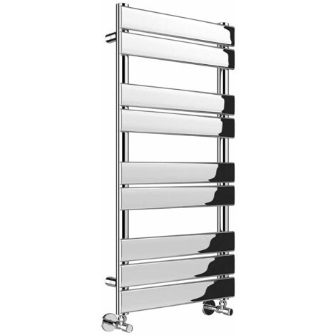 Bathroom Flat Panel Heated Towel Rail Radiator Central Heating 1000x450mm Chrome
