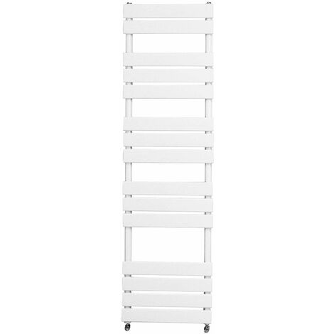 Bathroom Flat Panel Heated Towel Rail Radiator Central Heating 1600x450mm White