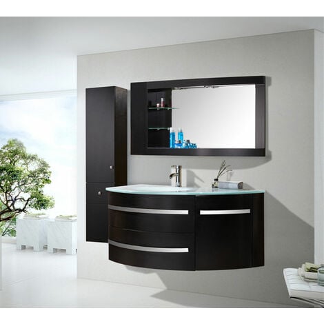 BATHROOM FURNITURE New Model BLACK AMBASSADOR Cabinet 120 x 56 x h 56 Side Cabinet 30 x 35 x h 140