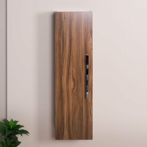 Bathroom Furniture Tall Unit Storage Cabinet Flat Pack Walnut