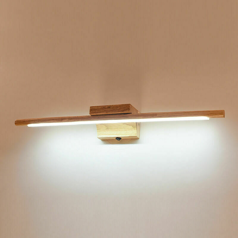 Image of Bathroom Mirror Lamp Wood With Switch&hellip;
