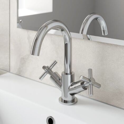 Monobloc basin taps