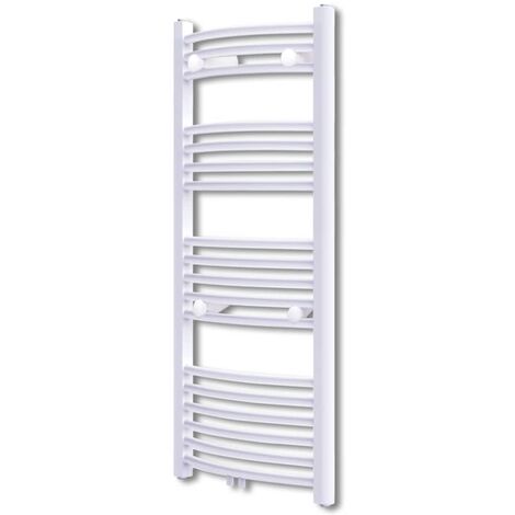 Bathroom Radiator Central Heating Towel Rail Curve 600 x 1160 mm vidaXL
