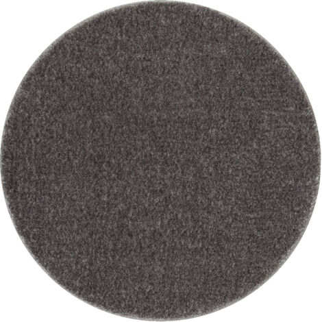 Bathroom rug SANTA circle plain, non-slip, soft - grey grey round 100 cm