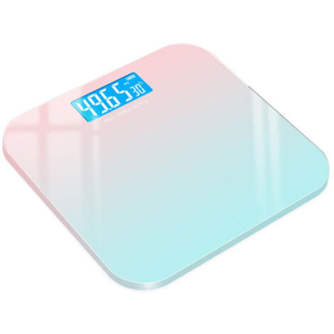 Bathroom Scale, LCD Screen, High Precision with Bright Display, High Accuracy up to 180kg/400lbs, Non-Slip, Sunrise LED Lighting