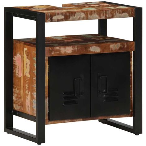 Bathroom Sink Cabinet 55x35x60 cm Solid Wood Reclaimed vidaXL