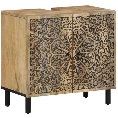 Bathroom Sink Cabinet 62x33x58 cm Solid Wood Mango vidaXL