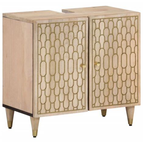 Bathroom Sink Cabinet 62x33x58 cm Solid Wood Mango vidaXL