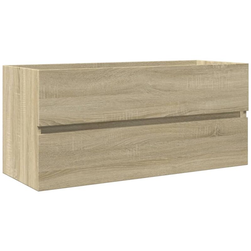 Bathroom Sink Cabinet Sonoma Oak 100x38.5x45 Cm Engineered Wood Vidaxl