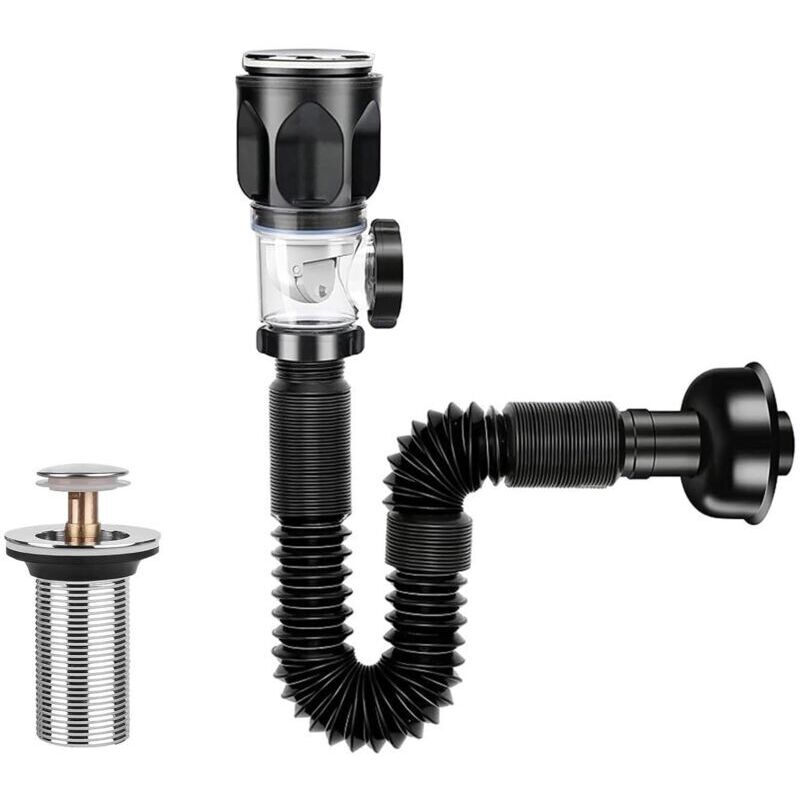 Image of Bathroom sink drain trap, odor-proof sink&hellip;