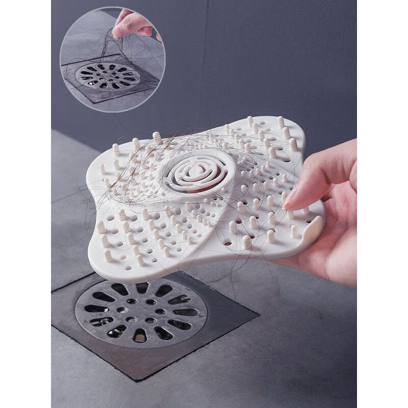 Bathroom Sink White Strainer Sink Drain Hair Stopper Catcher Filter Plug Trap Shower Floor Bathroom Drain Cover Kitchen Accessories