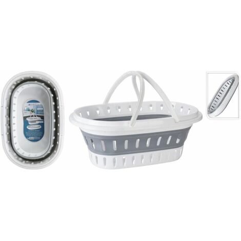 Bathroom Solutions Cesta Plegable para la Ropa 60 x 40 x 27 cm