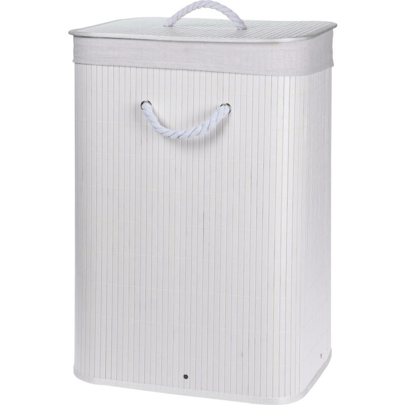 Panier à linge en bambou avec couvercle