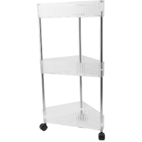 Bathroom Storage Shelf Multipurpose Modern Simple Style Multi Layers Large Capacity Corner Shelf Stand for Home 35.5x27x61cm / 14.0x10.6x24.0in