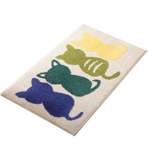 Bee Cartoon Flower Floor Mat Entrance Door Mat Living Room Kitchen Rug  Non-Slip Carpet Bathroom Doormat Home Decor