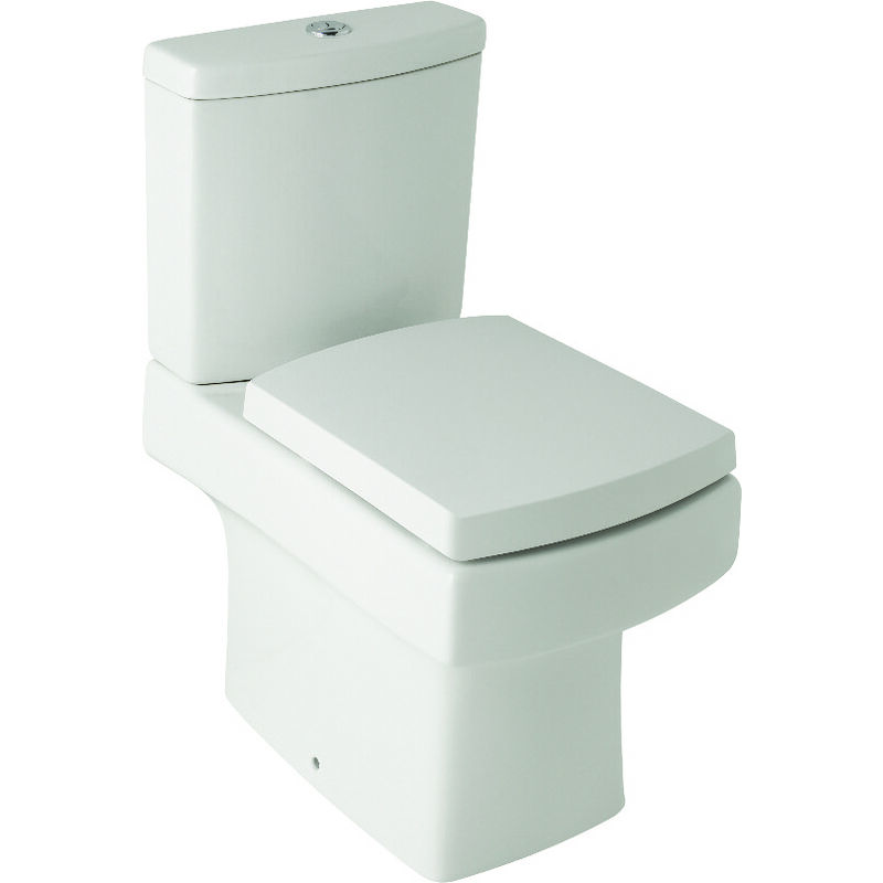 Bathroom Toilet Close Coupled WC Pan With Cistern and Soft Close Seat Ceramic
