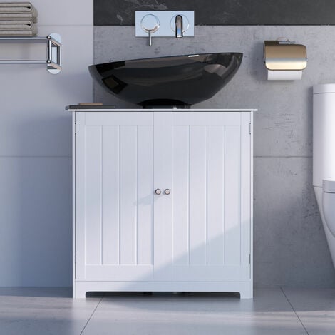 Priano Bathroom Sink Cabinet Under Basin Unit Cupboard Storage Furniture  Grey