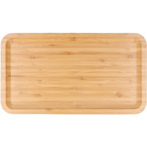 Bathroom Vanity Tray Cosmetics Storage Makeup Organizer Rectangular Bamboo Wood Modern Home Decor Bathroom Countertop Tray