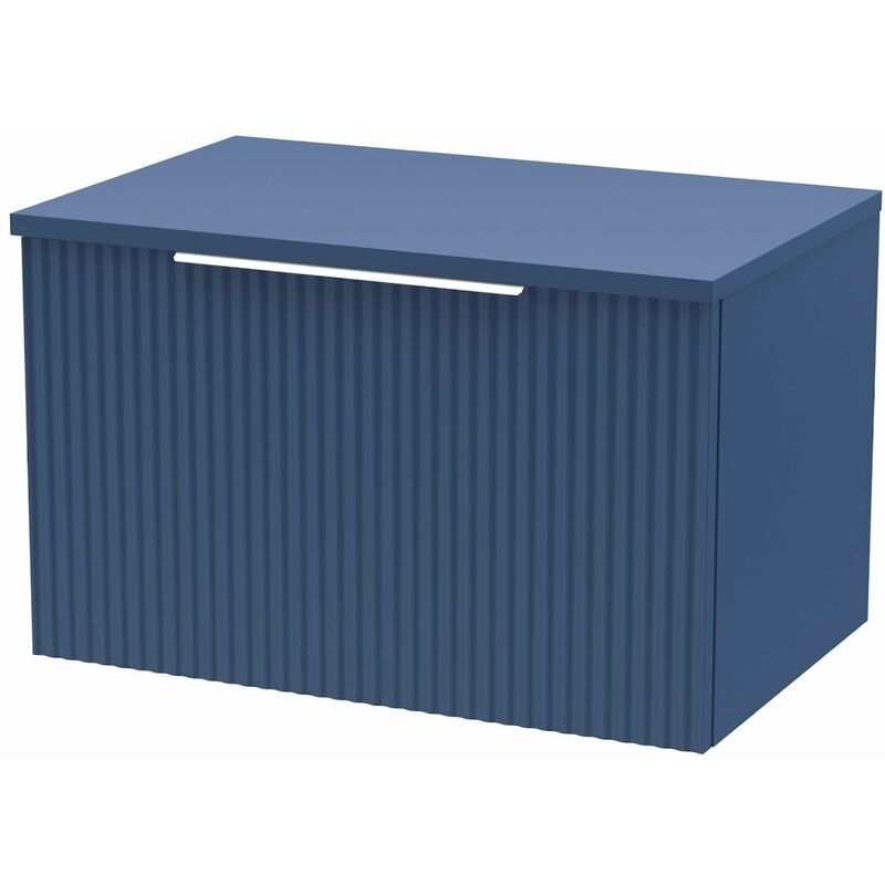 Regis - Bathroom Vanity Unit Wall Mounted Storage Cabinet Blue 600mm Drawer Modern