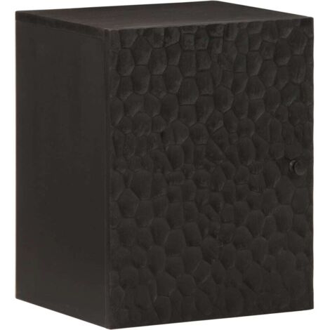 Bathroom Wall Cabinet Black 38x33x48 cm Solid Wood Mango vidaXL
