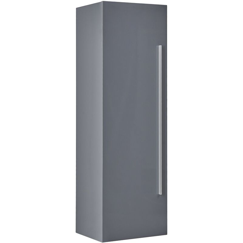 Modern Wooden Wall-Mounted Cabinet Grey Bathroom Storage Mataro